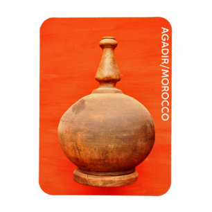 Magnet Flexible agadir maroc médina bois vase jar folk islam b