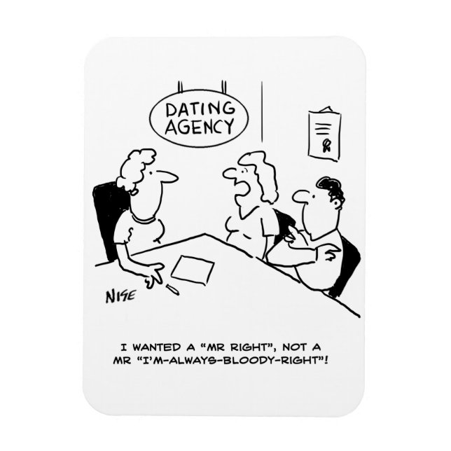 Magnet Flexible Agence de rencontres - M. Right (Vertical)