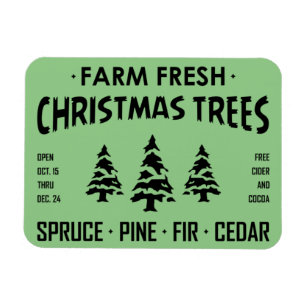 MAGNET FLEXIBLE AGRICULTURE NOËL FRAIS ARBRES