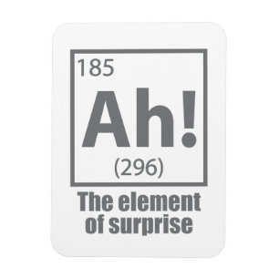Magnet Flexible Ah ! L'élément de la plaisanterie de la chimie amu