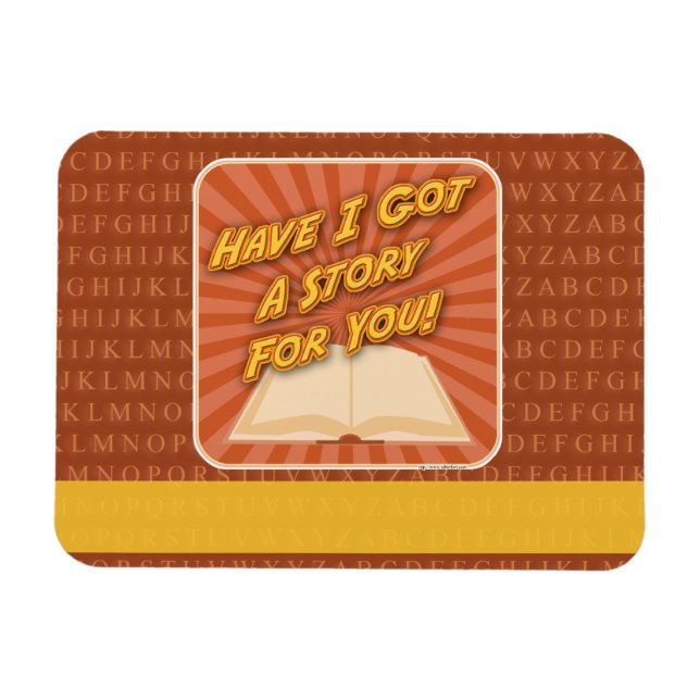 Magnet Flexible Ai-Je Une Histoire Écrivain Slogan Promotionnel (Horizontal)