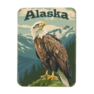 Magnet Flexible Aigle à tête blanche de l'Alaska