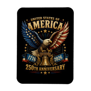 Magnet Flexible Aigle du 250e anniversaire des États-Unis d'Amériq