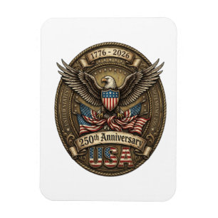 Magnet Flexible Aigle patriotique du 250e anniversaire des États-U