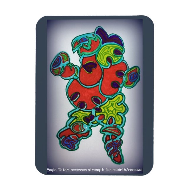 Magnet Flexible Aigle Totem (Vertical)