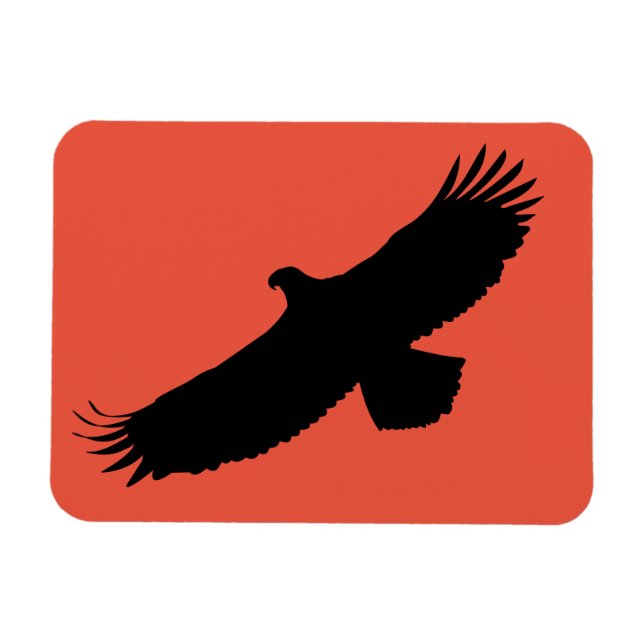 Magnet Flexible Aigle - Votre couleur - Texte (Horizontal)