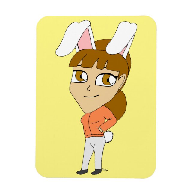 Magnet Flexible aile de chibi bunnygirl (Vertical)