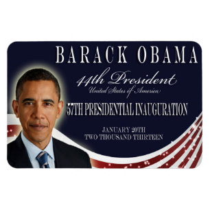 Magnet Flexible Aimant 2013 commémoratif d'inauguration d'Obama
