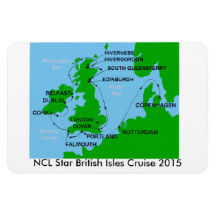 Magnet Flexible Aimant 2015 de croisière d'îles britanniques