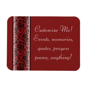 Magnet Flexible Aimant à bande rouge vintage personnalisable
