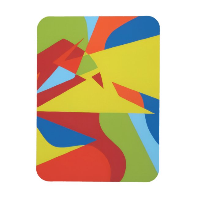 Magnet Flexible Aimant à bec de toucan abstrait (Vertical)