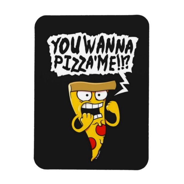 Magnet Flexible Aimant à pizza drôle (Vertical)