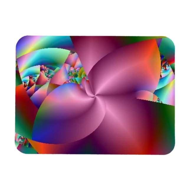 Magnet Flexible Aimant Abstrait Pink Pinwheel (Horizontal)