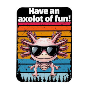 Magnet Flexible Aimant Axolot De Fun - Cadeau Mème Axolotl Drôle