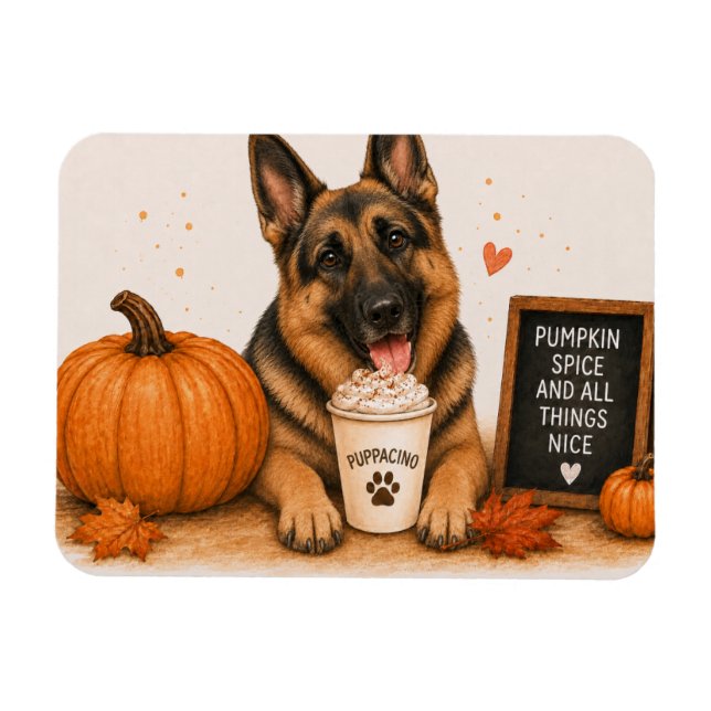 Magnet Flexible Aimant Berger Allemand Pumpkin Spice (Horizontal)
