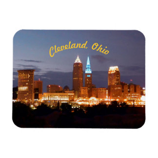Magnet Flexible Aimant bleu Cleveland Ohio (courbe)