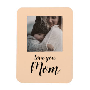 Magnet Flexible Aimant cadeau photo personnalisé, amour maman