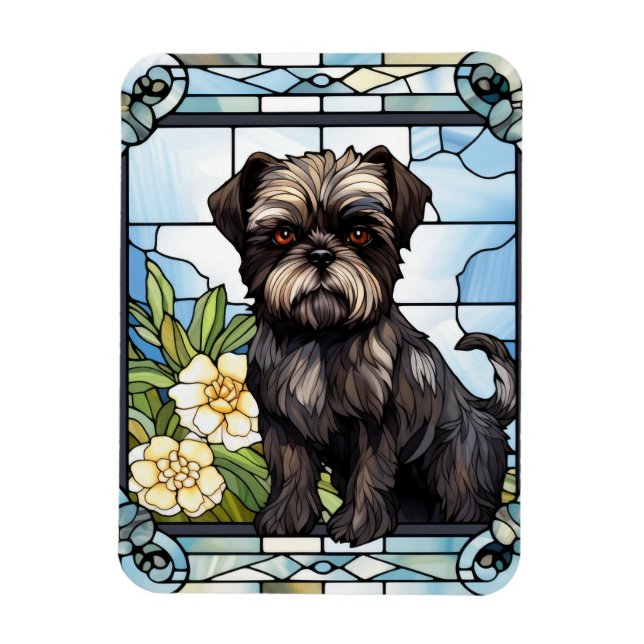Magnet Flexible Aimant Chien Affenpinscher (Vertical)