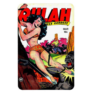 Magnet Flexible Aimant comique de Rulah 1949 vintages
