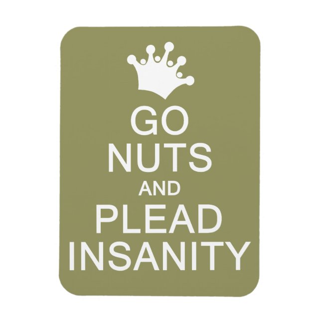Magnet Flexible Aimant couleur personnalisé GO NUTS (Vertical)