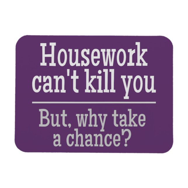 Magnet Flexible Aimant couleur personnalisé HOUSEWORK (Horizontal)