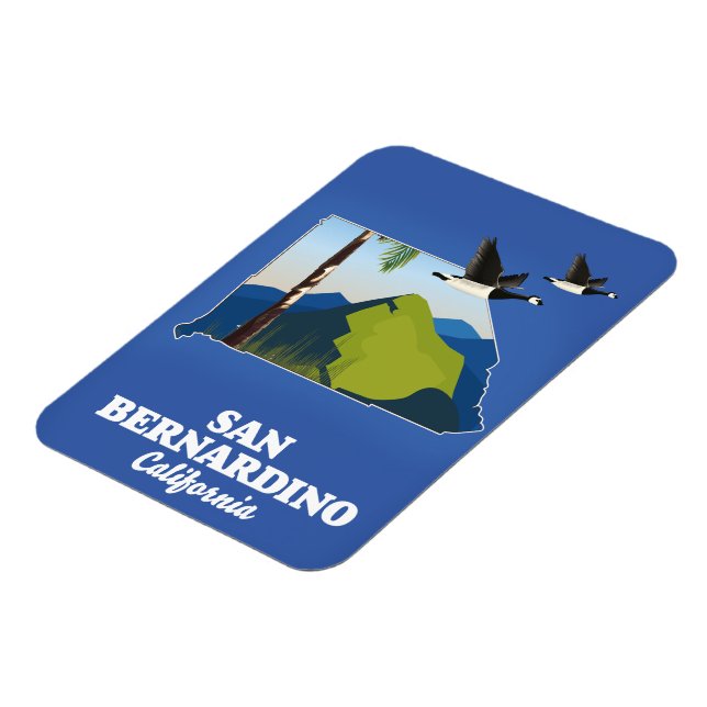 Magnet Flexible Aimant d'affiche de voyage du comté d'Orange Calif (Côté Gauche)
