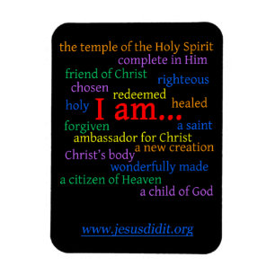 Magnet Flexible Aimant d'affirmation de bible !
