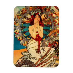 Magnet Flexible Aimant d'Alphonse Mucha Monte Carlo