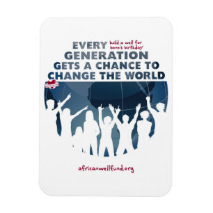 Magnet Flexible Aimant d'anniversaire d'AWF Bono