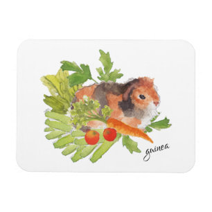 Magnet Flexible Aimant d'aquarelle de salade de carotte de poireau