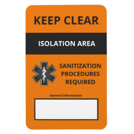 Magnet Flexible Aimant d'avertissement de coronavirus petit (Covid