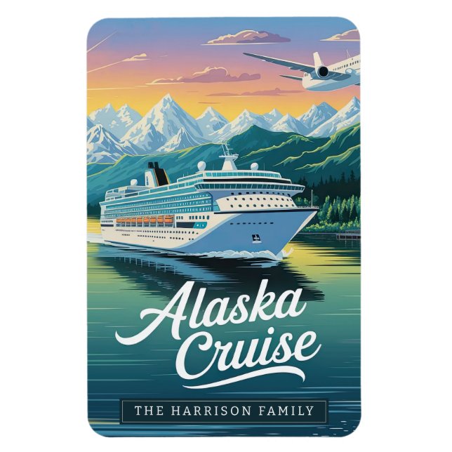 Magnet Flexible Aimant de cabine de bateau de croisière en Alaska (Vertical)