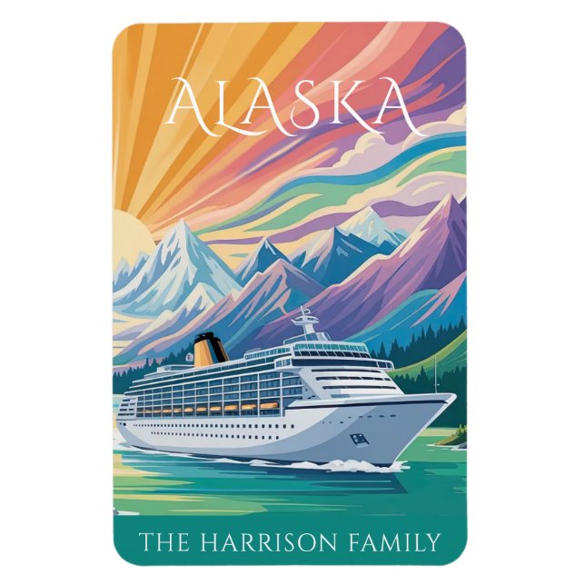 Magnet Flexible Aimant de cabine de bateau de croisière en Alaska (Vertical)