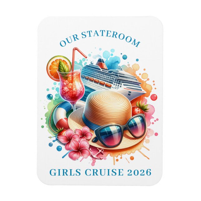 Magnet Flexible Aimant de cabine de bateau de croisière pour fille (Vertical)
