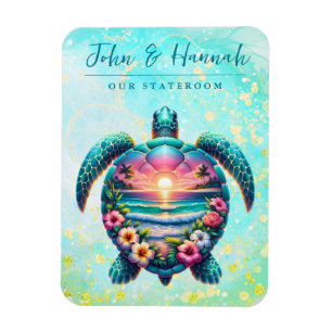 Magnet Flexible Aimant de cabine de croisière Tortue marine