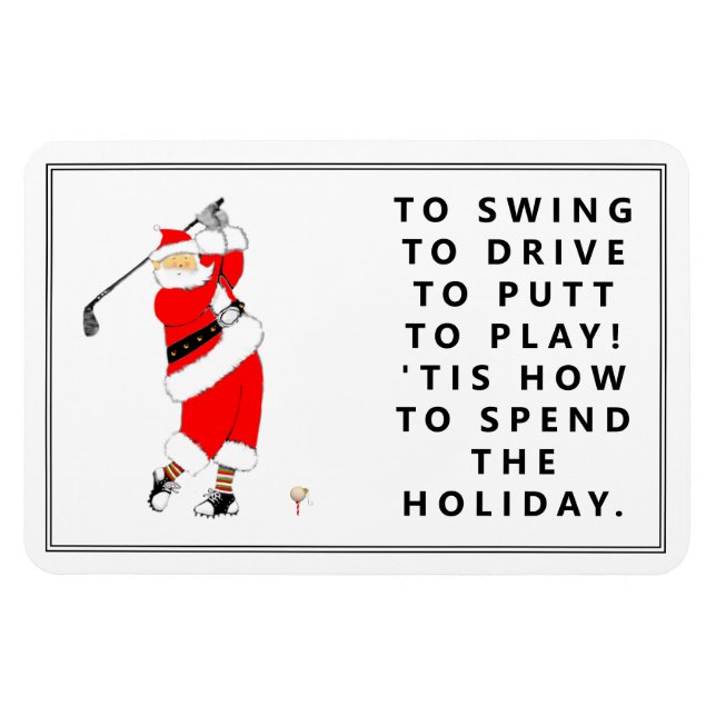Magnet Flexible Aimant de cadeau de vacances de golf (Horizontal)