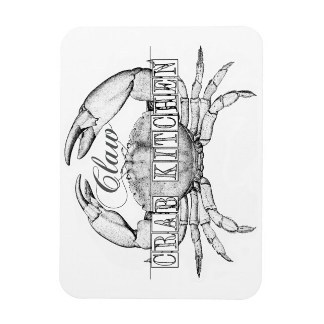 Magnet Flexible Aimant de crabe de mer (Vertical)