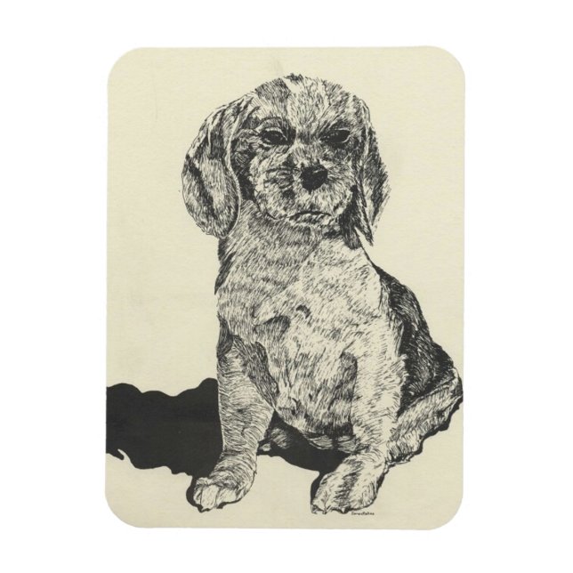 Magnet Flexible Aimant de cuisine, Cocker Spaniel (Vertical)