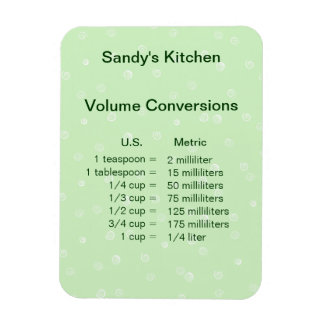 Magnet Flexible Aimant de Cuisine de conversion de volume vert