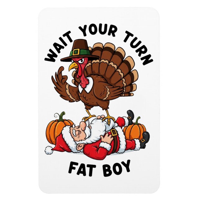 Magnet Flexible Aimant de cuisine de Thanksgiving (Vertical)