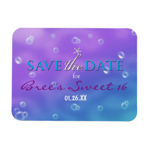 Magnet Flexible Aimant de date de sauvegarde Enchanté sous la mer