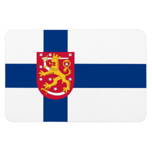 Magnet Flexible Aimant de drapeau de la Finlande - croix et bras