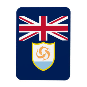 Magnet Flexible Aimant de drapeau patriotique d'Anguilla