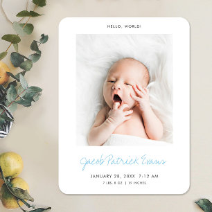 Magnet Flexible Aimant de Faire-part de naissance personnalisé pou