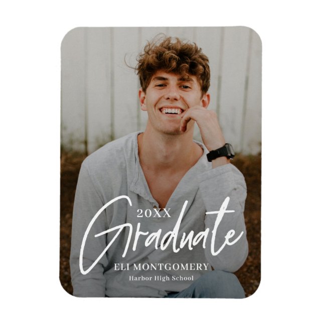 Magnet Flexible Aimant de fin d'études EDITABLE COULEUR (Vertical)