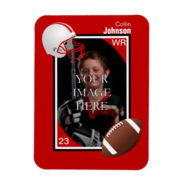 Magnet Flexible Aimant de football personnalisé (Vertical)