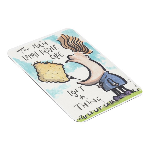 Magnet Flexible Aimant de gâteau au citron (Côté Droit)