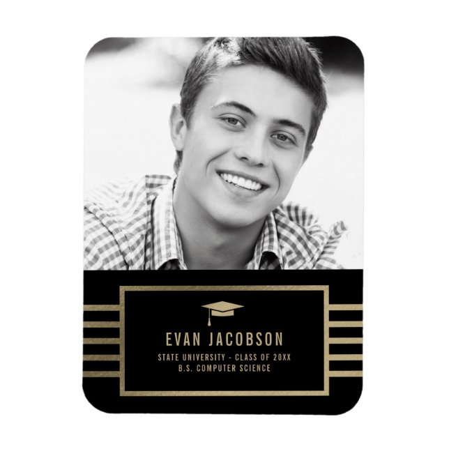 Magnet Flexible Aimant de graduation de couleur or Casquette MODIF (Vertical)