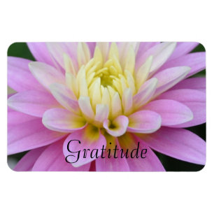 Magnet Flexible Aimant de gratitude de dahlia