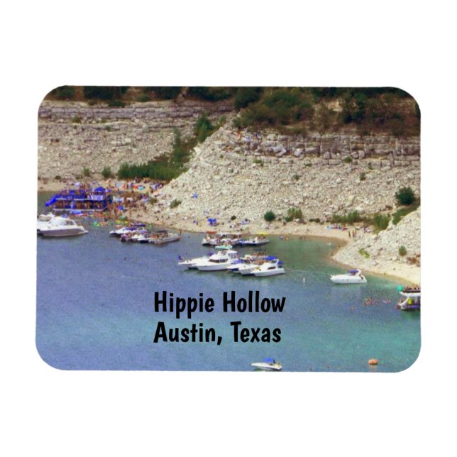 Magnet Flexible Aimant de Hippie Hollow, Austin Texas (Horizontal)